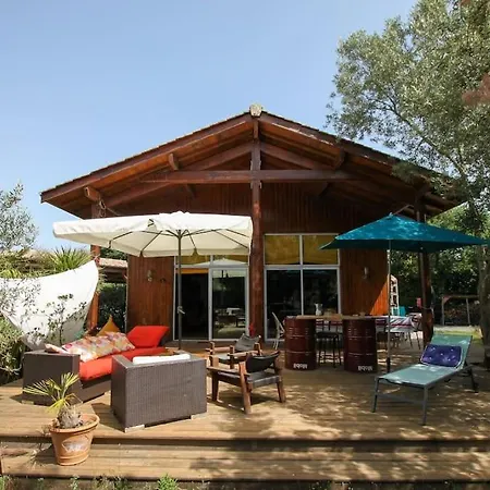 Maison Familiale En Bois Proche Du De Cazaux ヴィラ *
